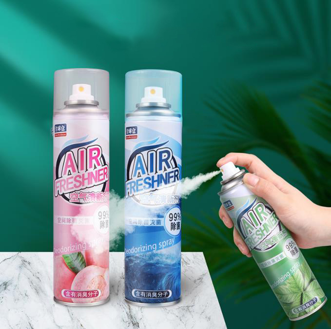 Ambientador fabricado em linha de enchimento de aerossol