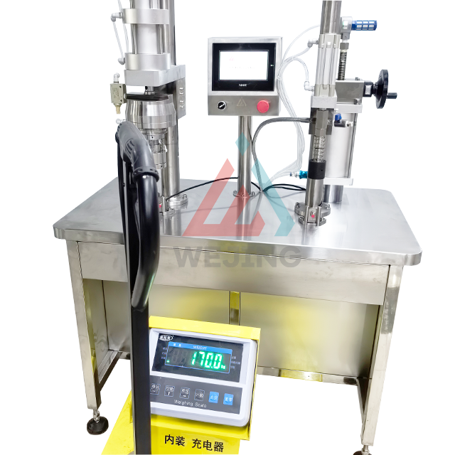 Máquina de enchimento semiautomática de saco na válvula PLC com função de controle