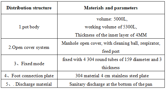 Tanque de armazenamento 5T