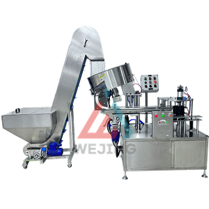 Máquina tampando automática de alta velocidade da lata de pulverizador de aerossol para a cadeia de fabricação automática do aerossol