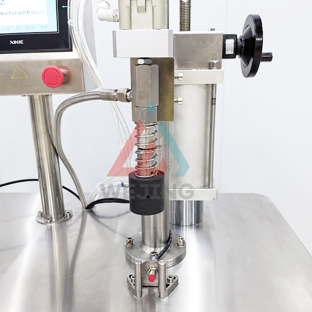 Saco semiautomático de controle PLC na máquina de enchimento de válvula 