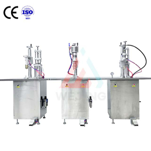 Máquina de enchimento semiautomática de aerossol, máquina de embalagem, molho de óleo de palma