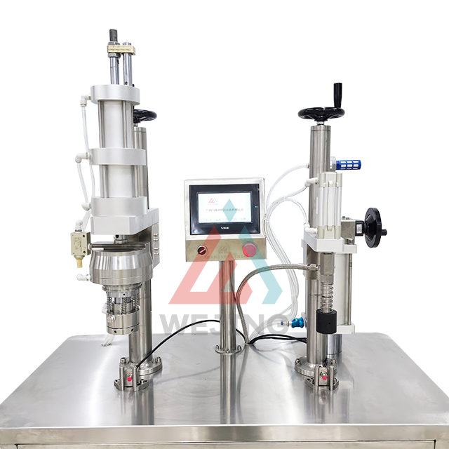 Saco semiautomático de controle PLC na máquina de enchimento de válvula 