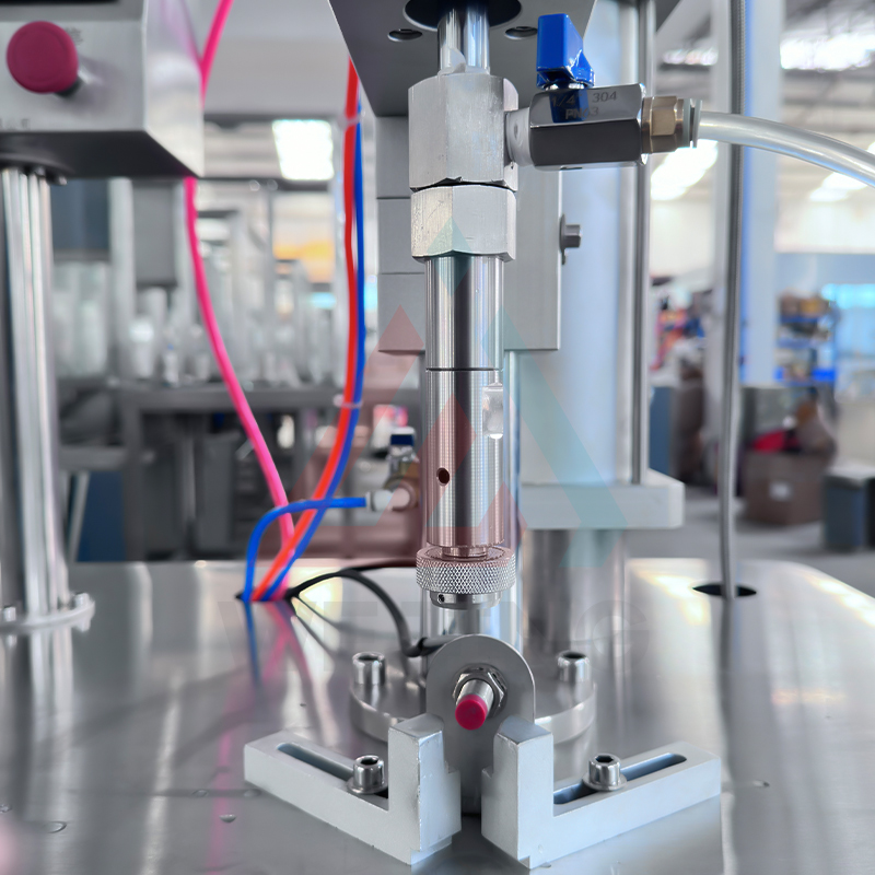 WJERZ-150 Pequena lata de aerossol BOV para enchimento de máquina de crimpagem externa 