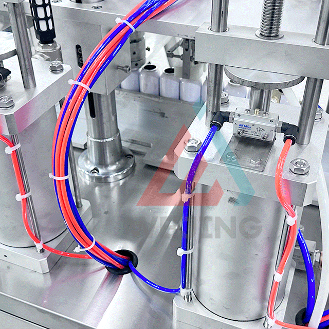 4 em 1 máquina de enchimento semiautomática de aerossol, máquina de enchimento de latas de spray de aerossol