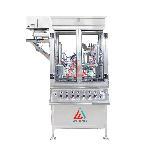 Máquina de enchimento automatizada do aerossol com as garrafas de baixo nível de ruído 60-70/minuto