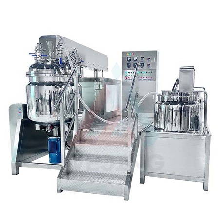 Emulsionante químico da loção corporal 300L que faz a máquina misturador homogeneizador do emulsionante a vácuo 