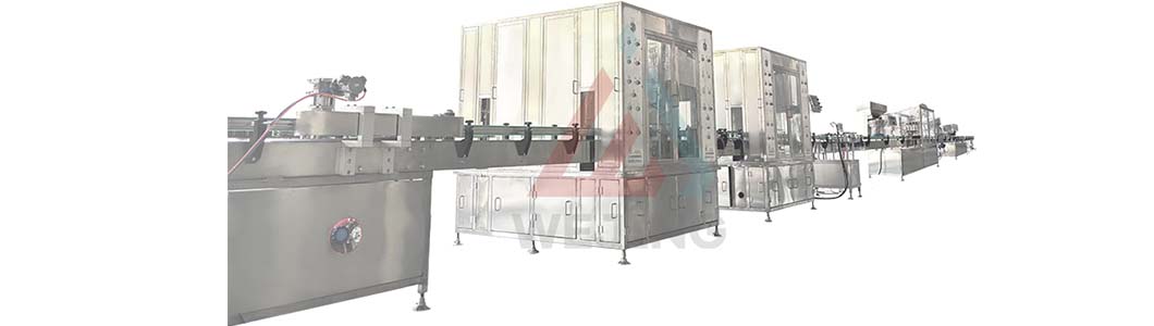 Linha de enchimento de aerossol