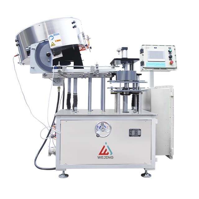 Máquina de enchimento de latas de aerossol totalmente automática Wejing Linha de enchimento automática de aerossóis