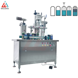 Preço de fábrica semi -automática três em uma máquina de enchimento de spray de aerossol para aerossóis de tinta spray a gás