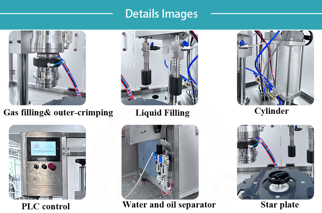 M&aacute;quina de preenchimento autom&aacute;tico de bov-aerosol