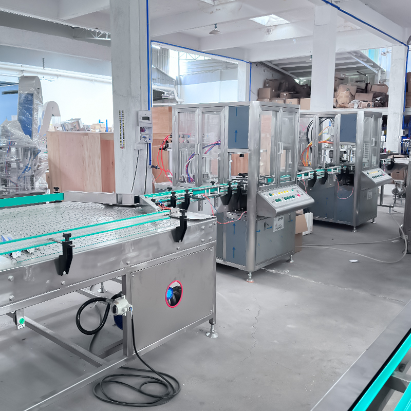 Linha de máquina automática de enchimento de aerossol tipo básico 