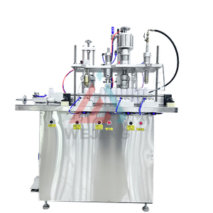 4 em 1 máquina de enchimento semiautomática de aerossol, máquina de enchimento de latas de spray de aerossol