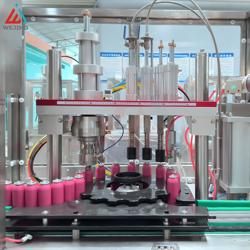 Máquina de enchimento automática elétrica do aerossol WJER-30 BOV com função de levantamento automática