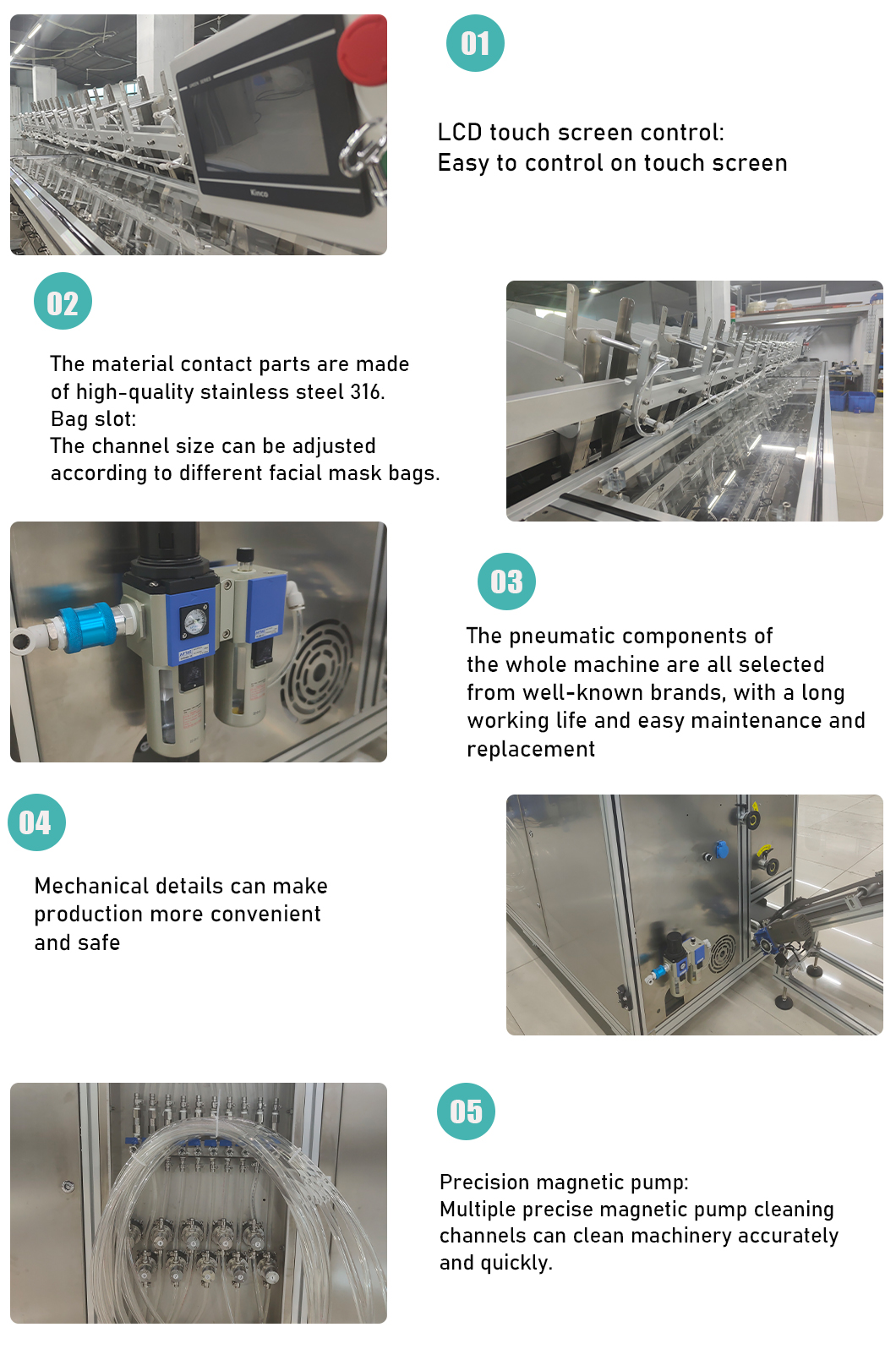 Detalhes do produto da m&aacute;scara facial