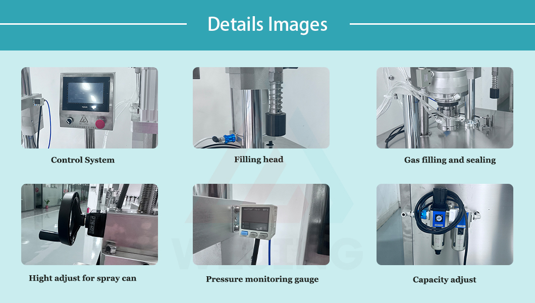 M&aacute;quina de enchimento de aerossol 4 em 1