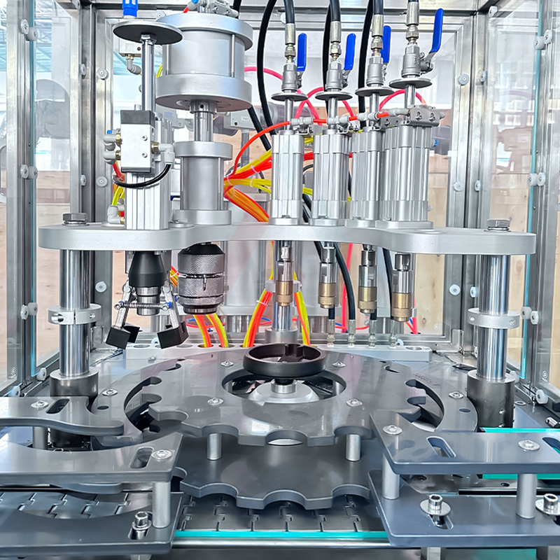 Linha de máquina automática de enchimento de aerossol tipo básico 