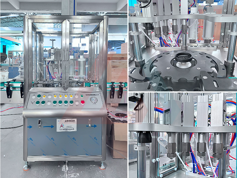 M&aacute;quina de enchimento de l&iacute;quido com imagem detalhada