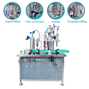 4 em 1 Máquina de enchimento de aerossol semi -automática Máquina de enchimento de aerossol