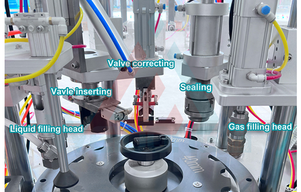 m&aacute;quina de enchimento de aerossol 4 em 1 autom&aacute;tica-1