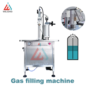 Máquina de enchimento de gás para latas de aerossol manual semiautomática de alta qualidade