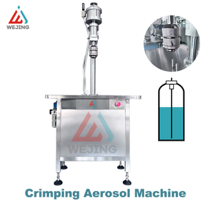 Máquina de enchimento e selagem de latas de aerossol manual semiautomática de alta qualidade